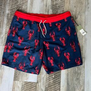 Lobster Swim Trunks